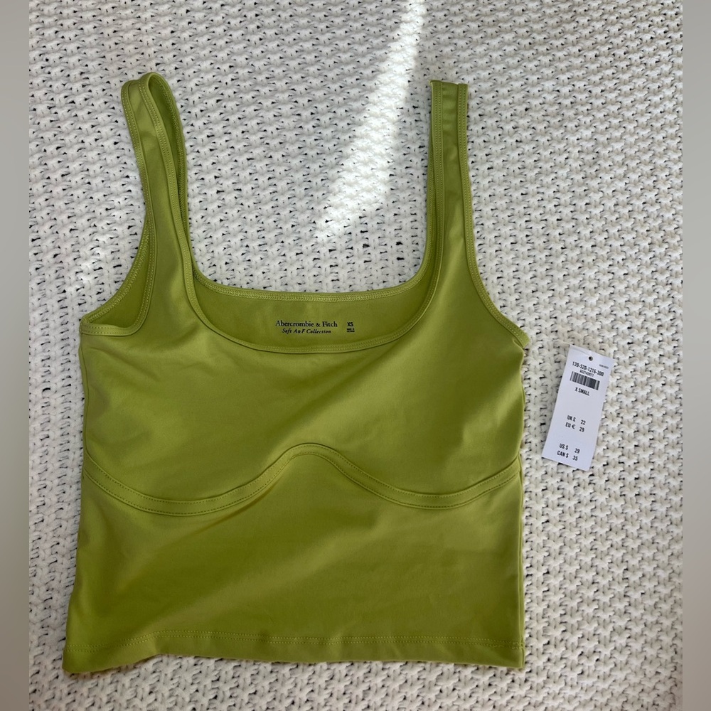 Abercrombie & Fitch Seamless Fabric Corset Squareneck Tank